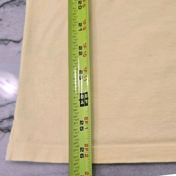 Champion Men's Classic T-Shirt, Graphic, Yellow, Medium "Keep Your Mind Open" - Picture 8 of 10